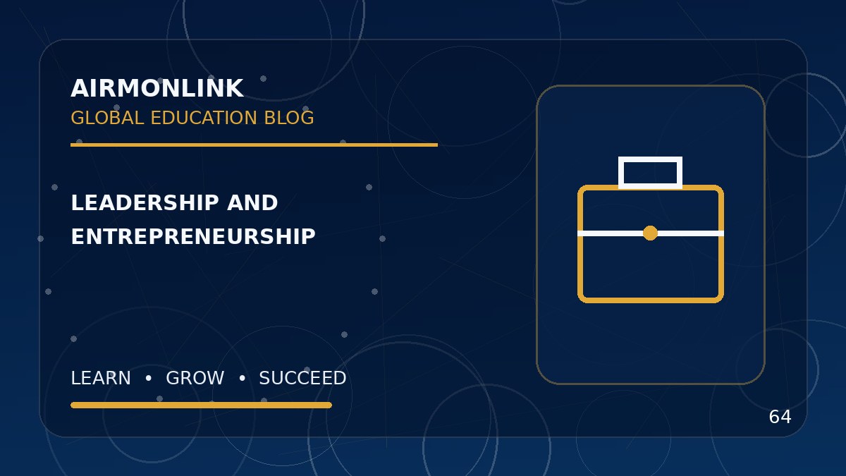 Educational image illustrating entrepreneurship opportunities for graduates for Airmonlink readers