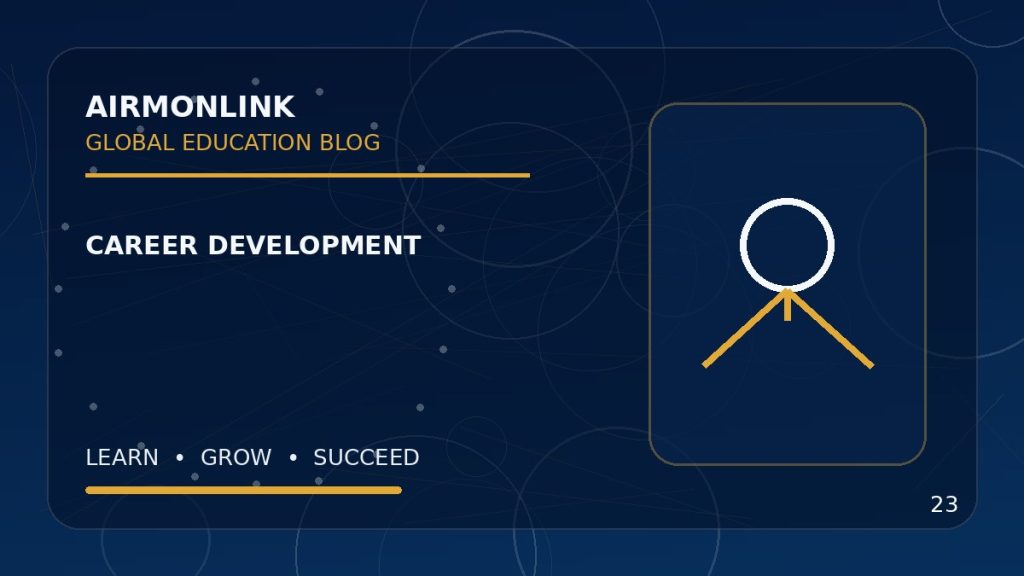 Educational image illustrating career development plan for Airmonlink readers
