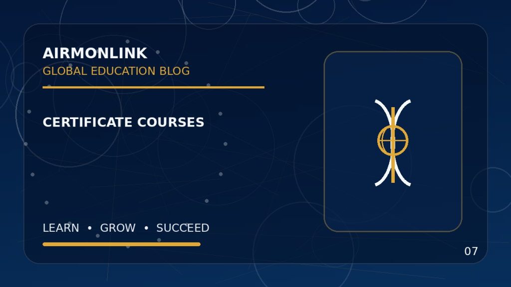 Educational image illustrating what is a professional certificate for Airmonlink readers